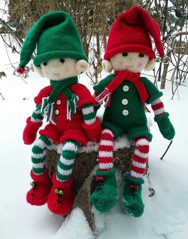 Knitted christmas elf pattern free