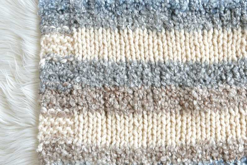 Easy knit blanket pattern straight needles