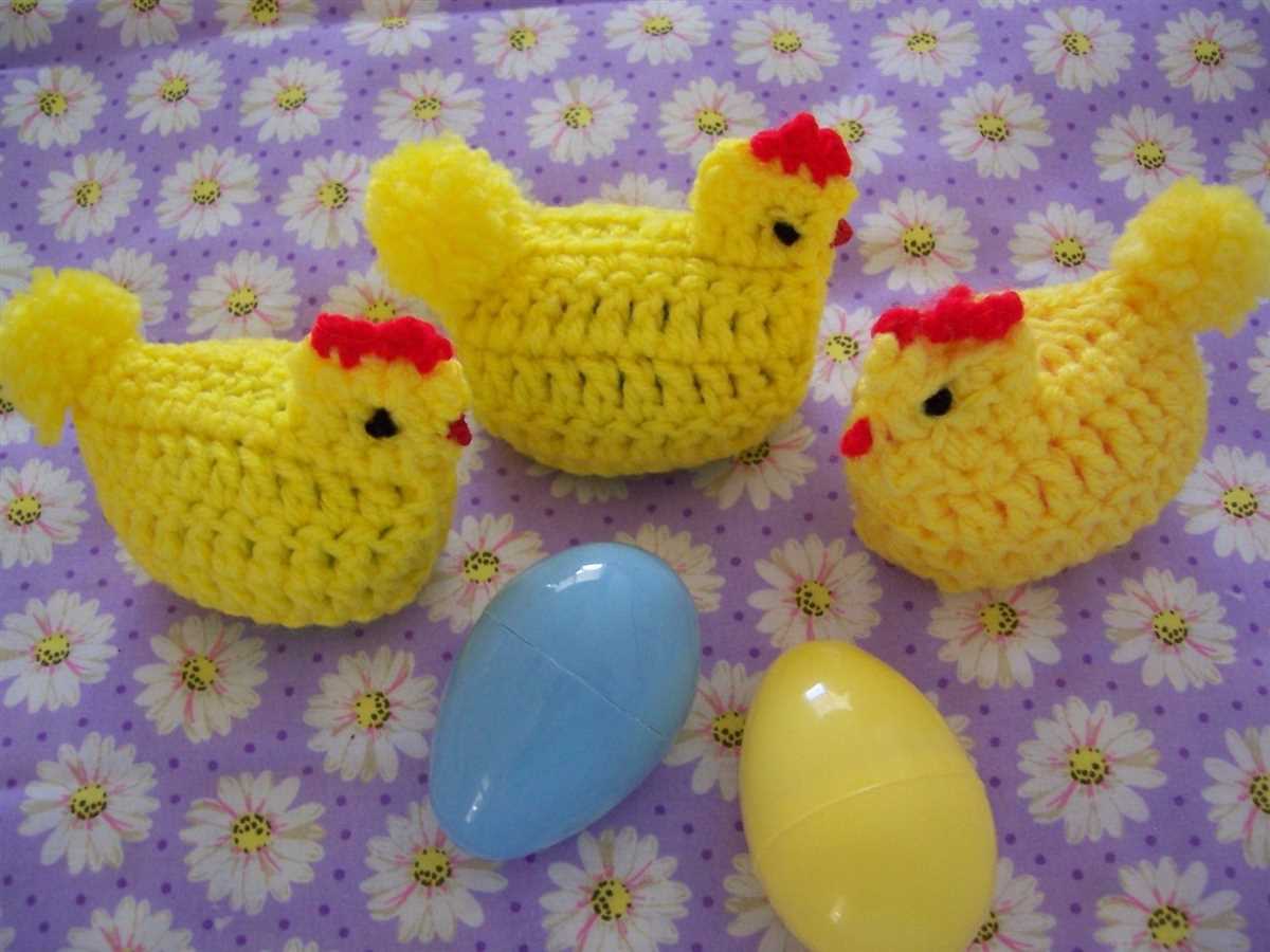 Knit easter chick basket pattern
