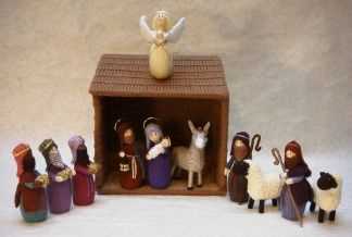 Knitted nativity set pattern free