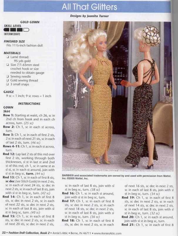 Free barbie knitting patterns pinterest