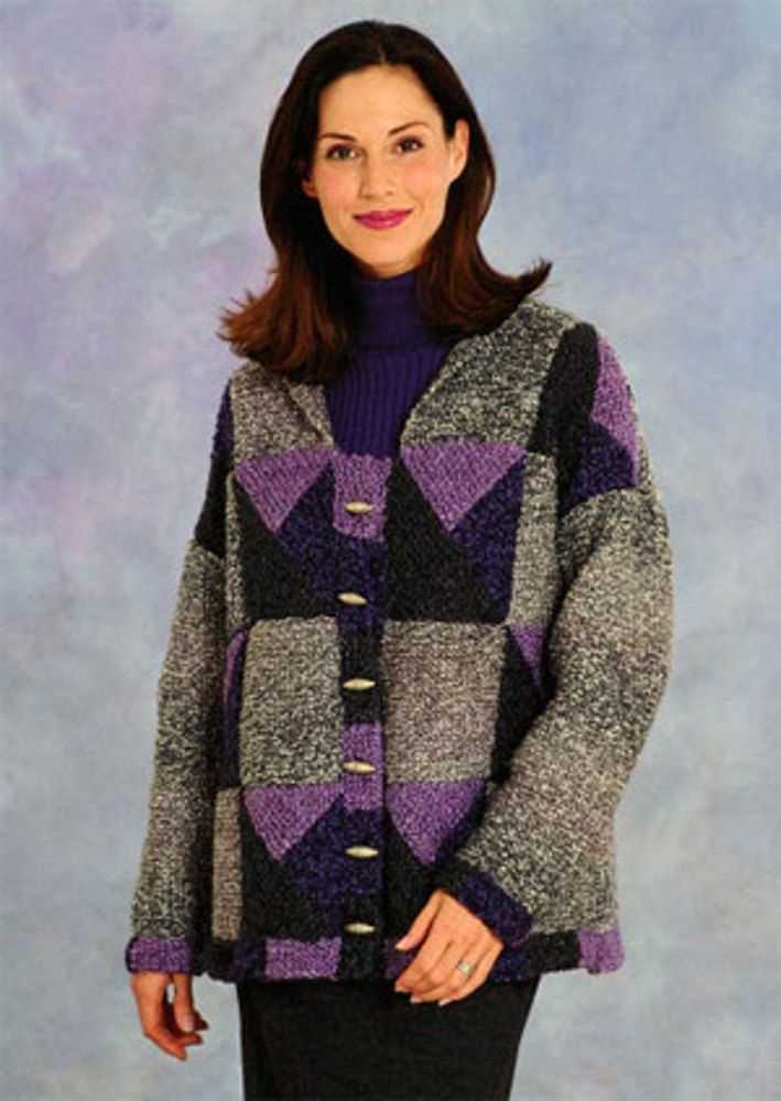 Patchwork sweater knitting pattern