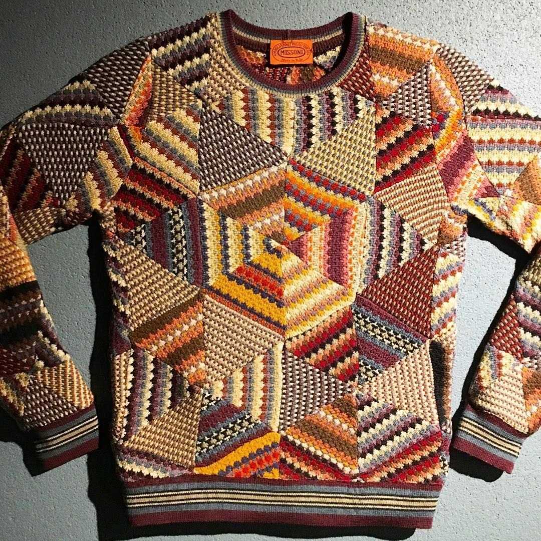Patchwork knit sweater pattern