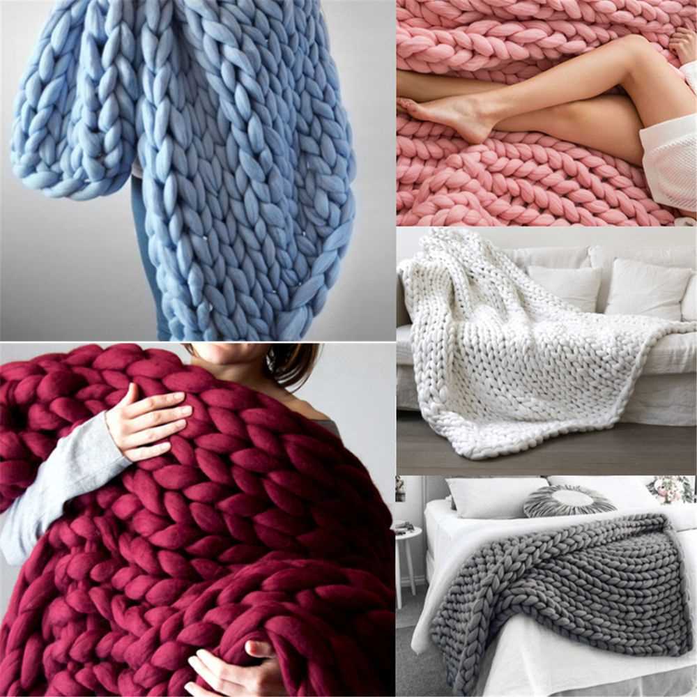 Pattern for chunky knit blanket