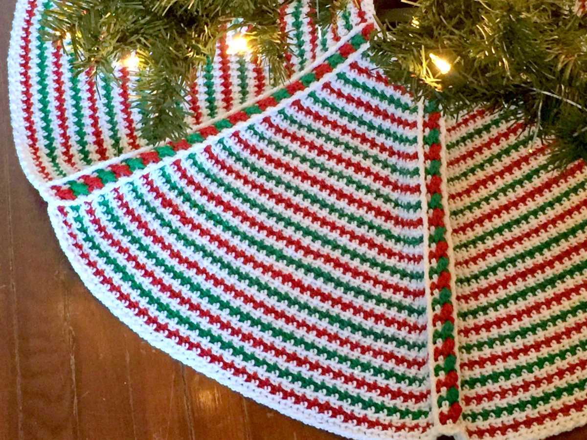 Pattern for knitted tree skirt
