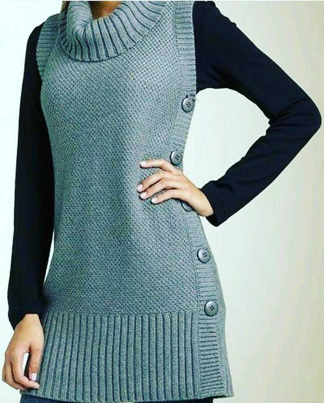 Pattern for ladies knitted vest