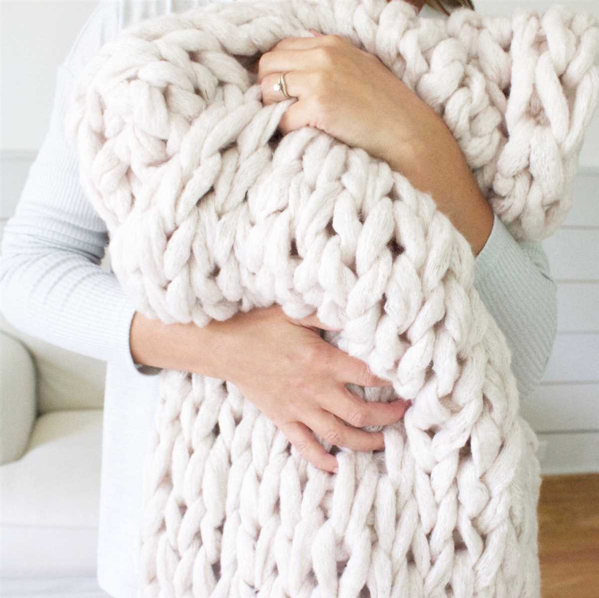 Pattern for chunky knit blanket