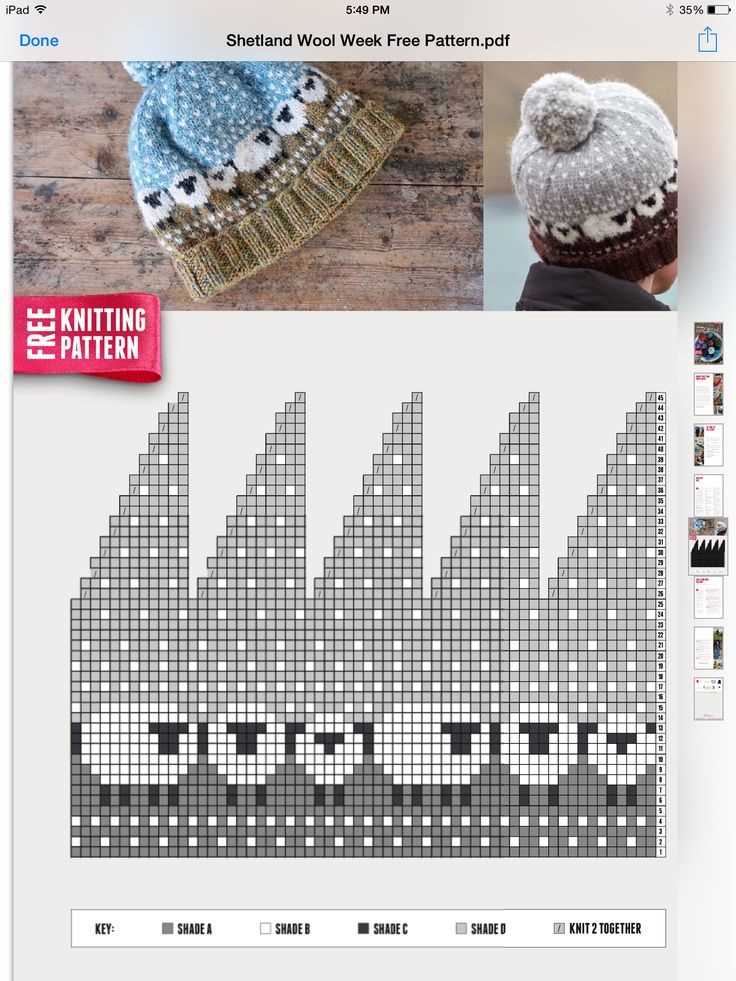 Pattern for knit voyageur hat