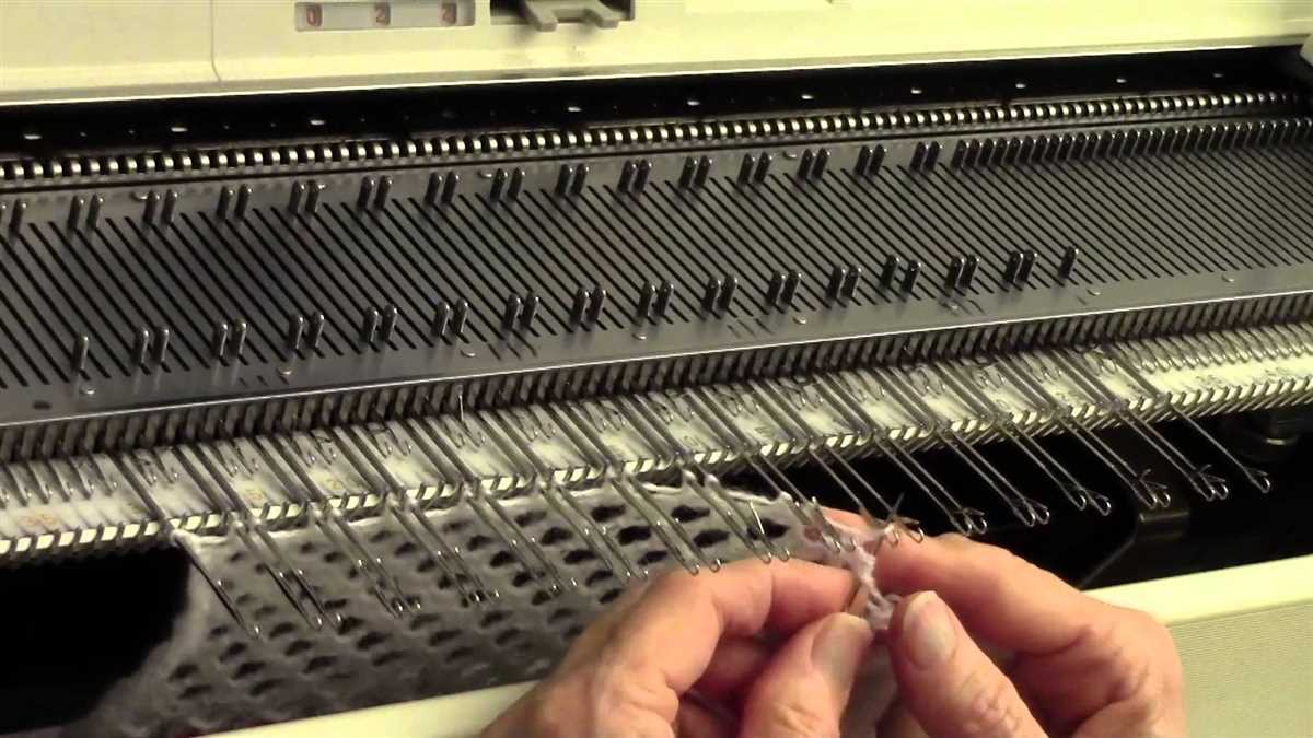 Bulky knitting machine patterns