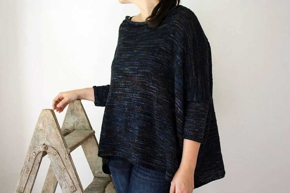 Boxy top knitting pattern