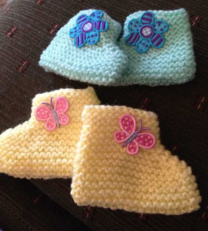 Easy baby booties knitting pattern free