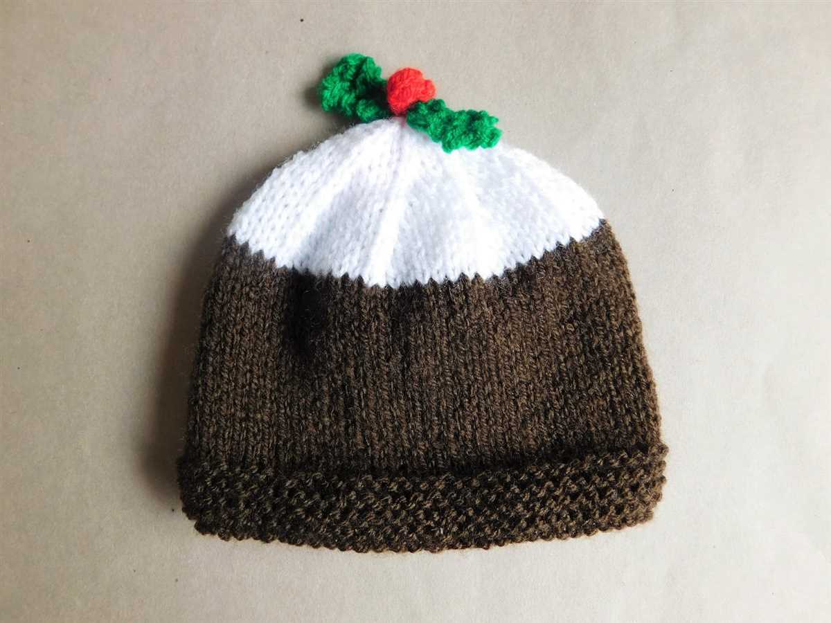 Knitting pattern for christmas pudding