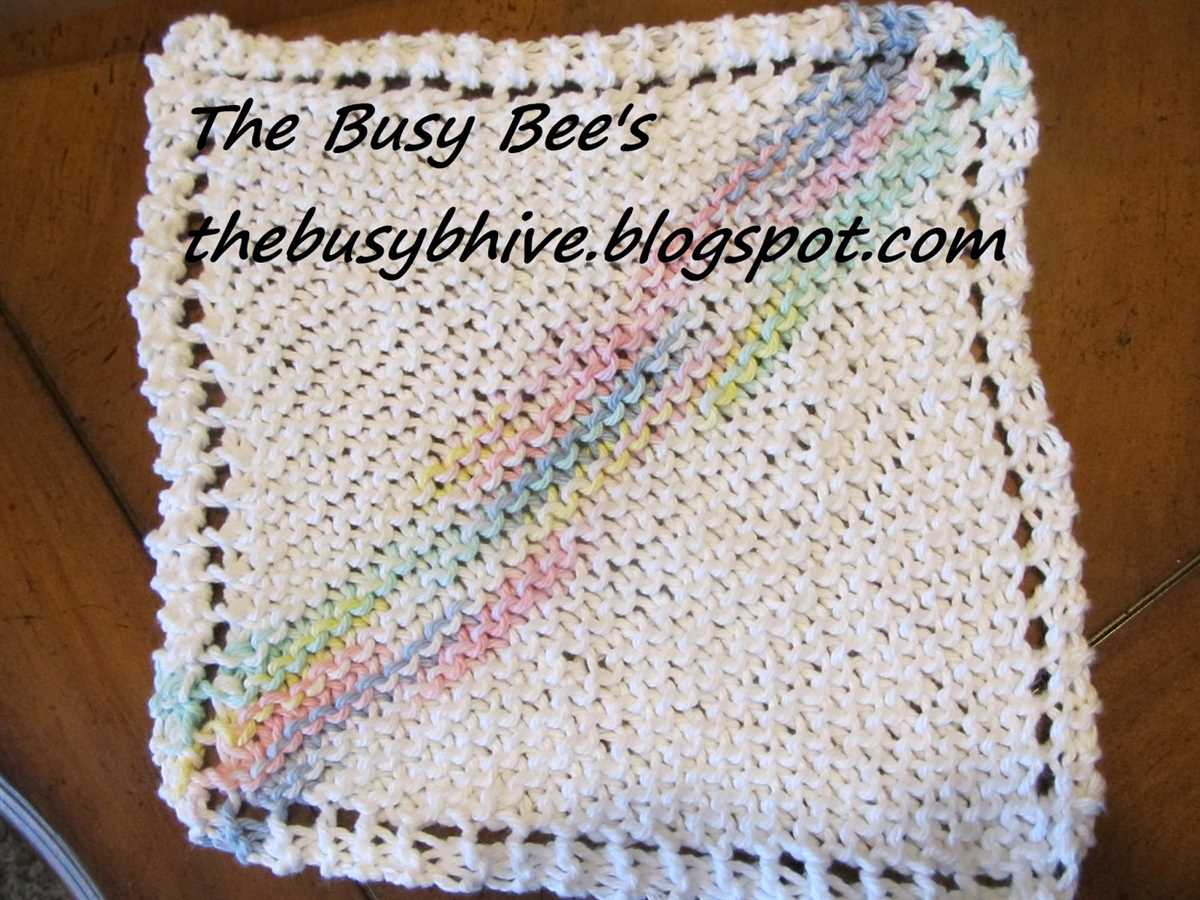 Knit picks dishcloth patterns