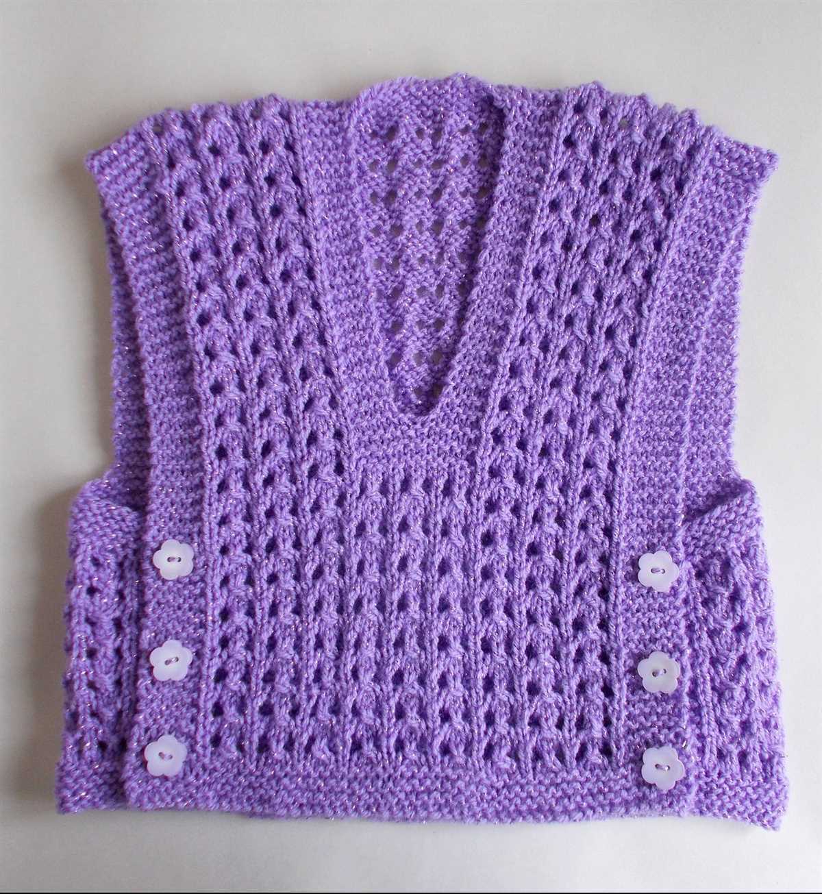 Bulky vest knitting pattern