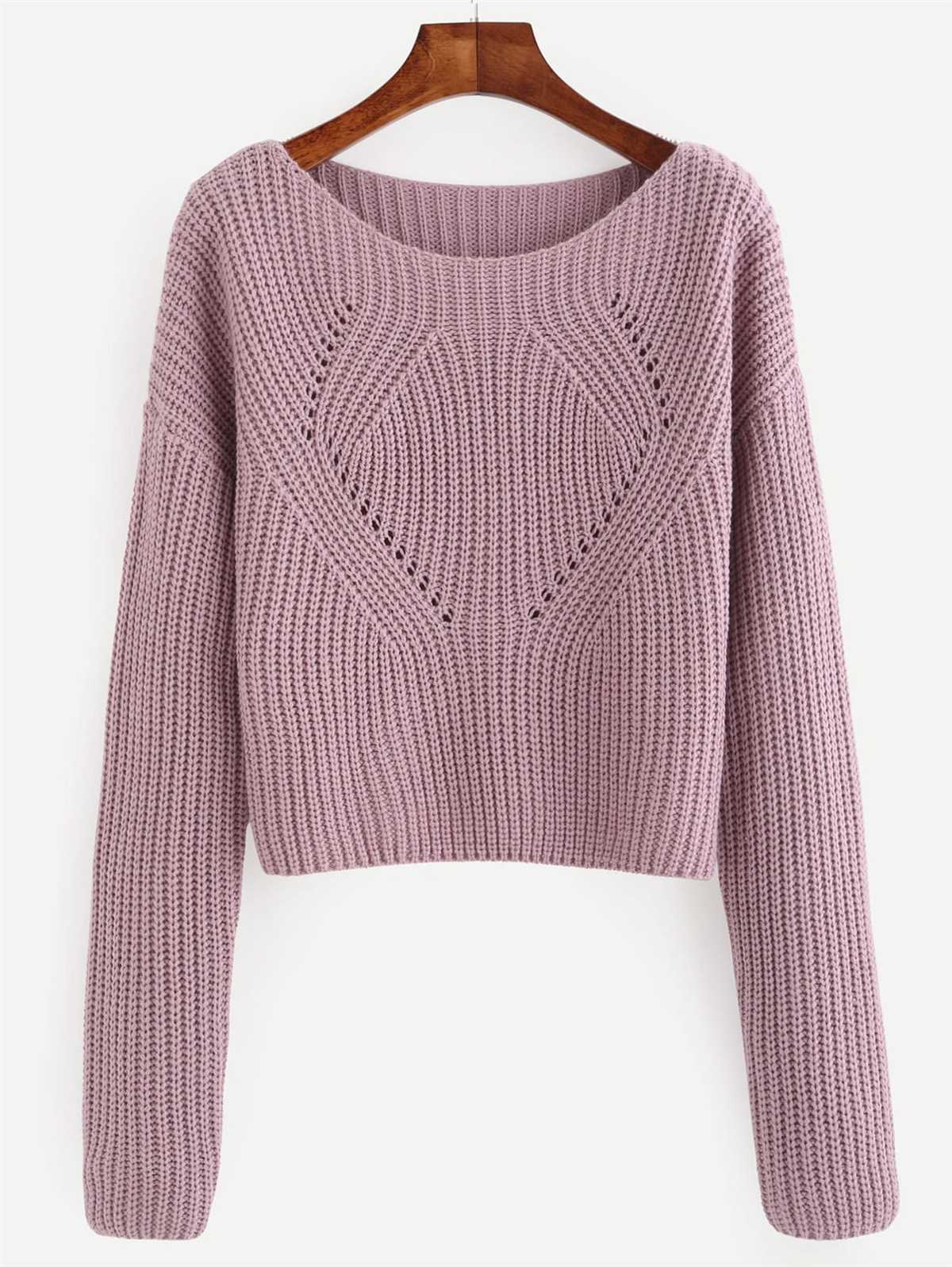 Knit swirl sweater pattern