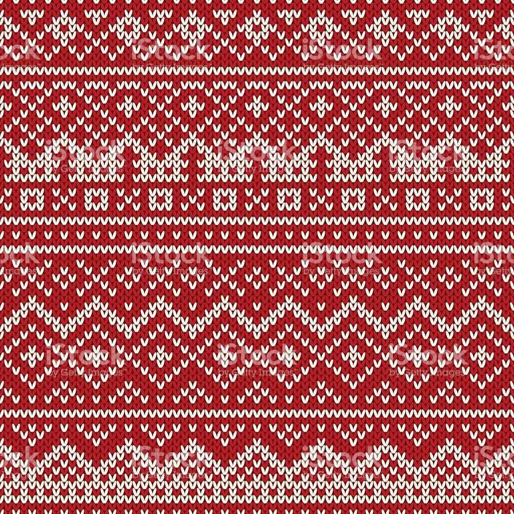 Knitted sweater ornament pattern
