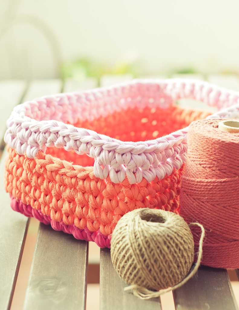 Easy knit basket pattern