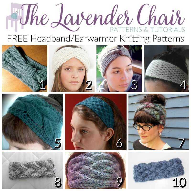 Free cable knit headband pattern