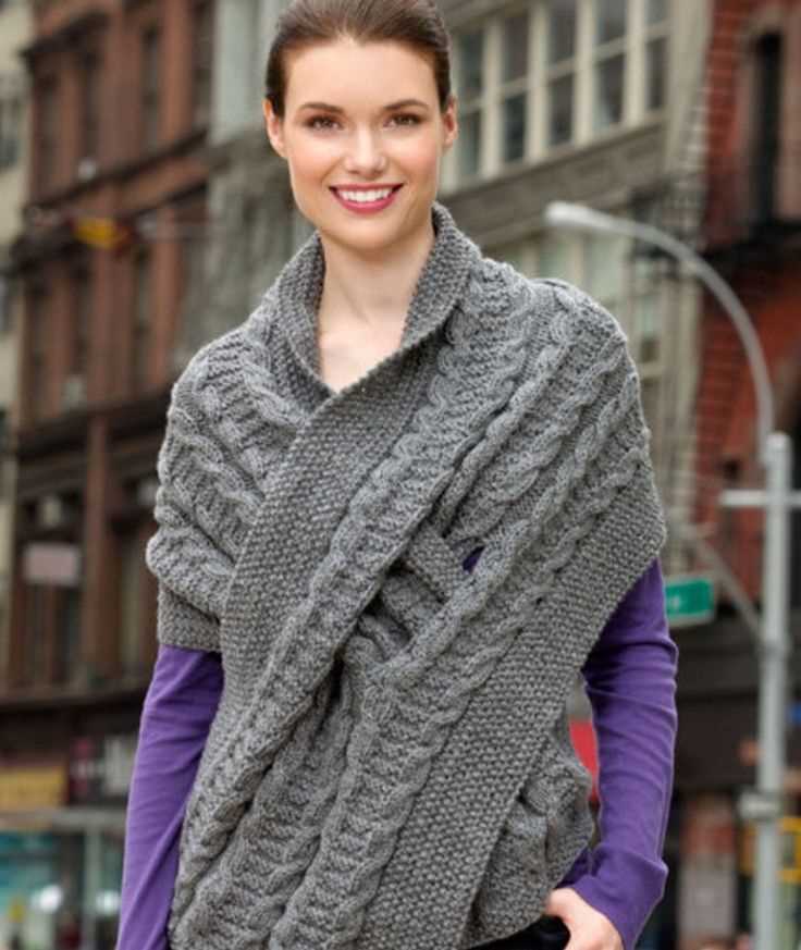 Red heart scarf pattern knit