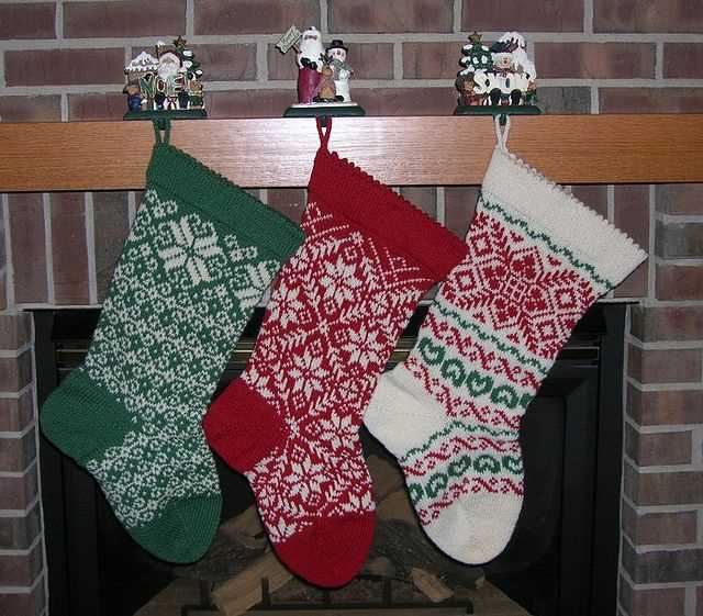 Knitted christmas stocking kits patterns