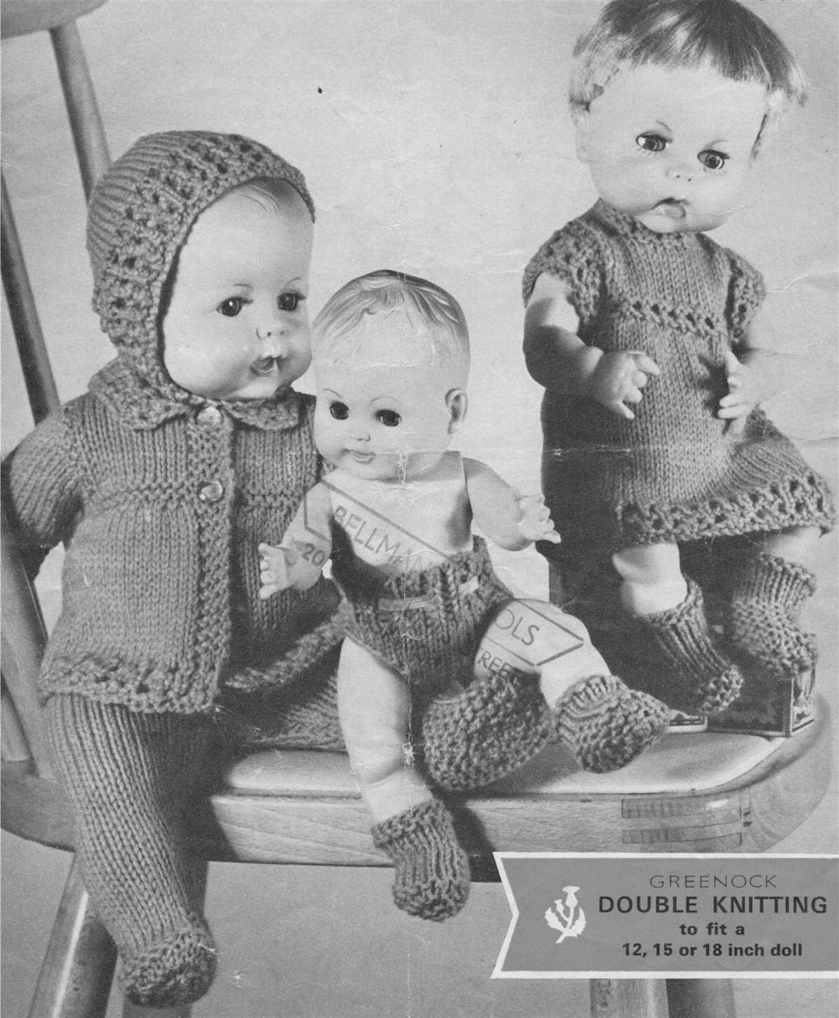 Free doll clothes knitting patterns for 18 inch dolls
