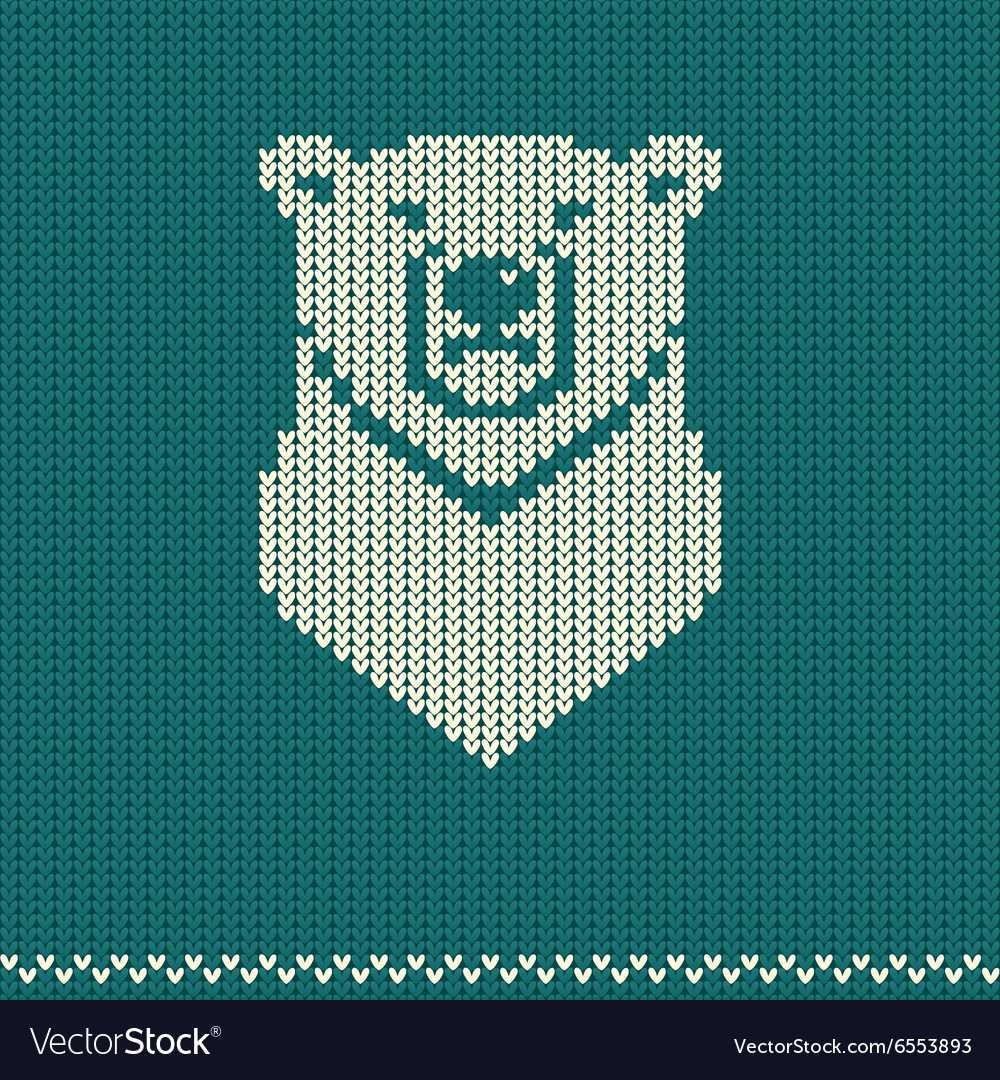 Polar bear knitting pattern