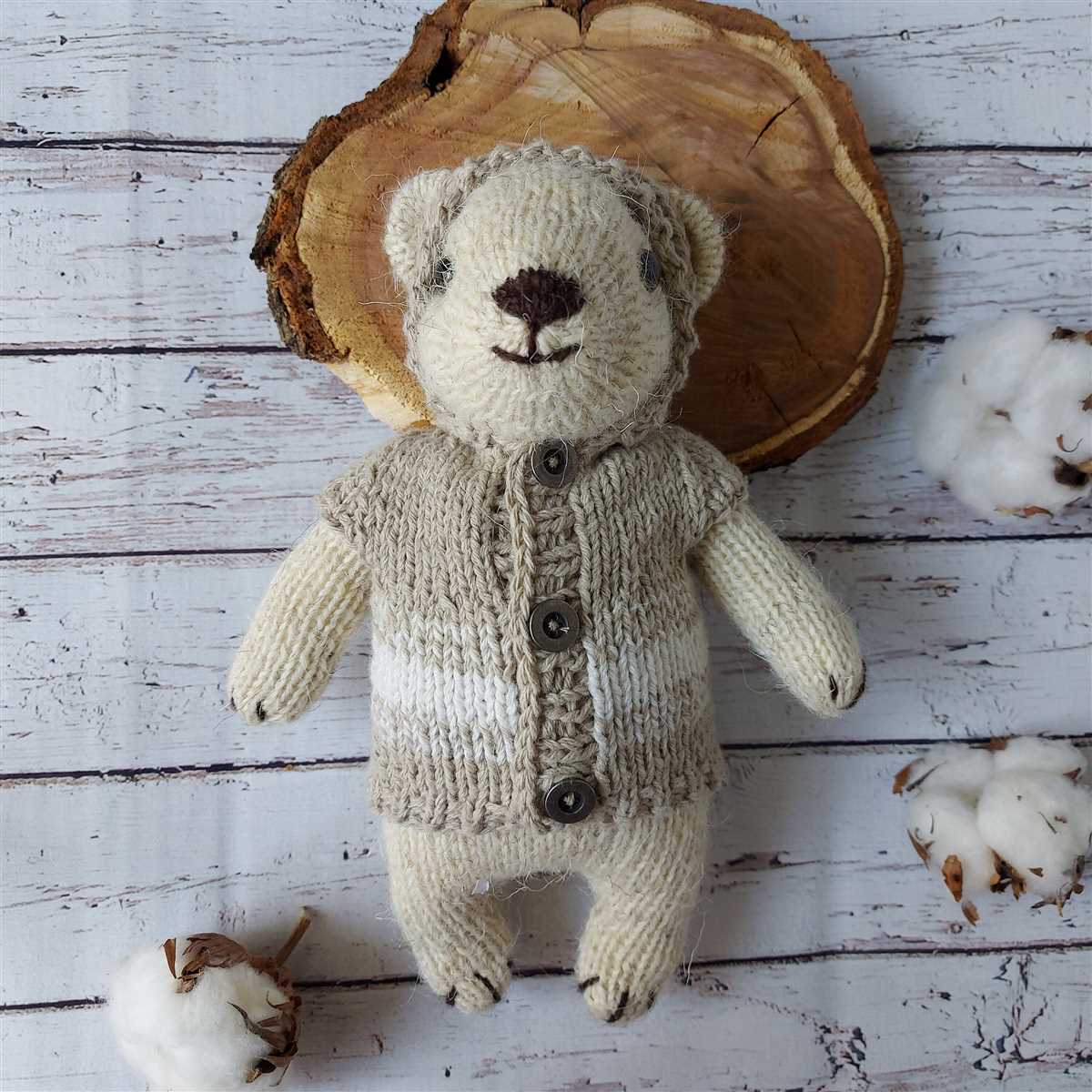 Polar bear knitting pattern