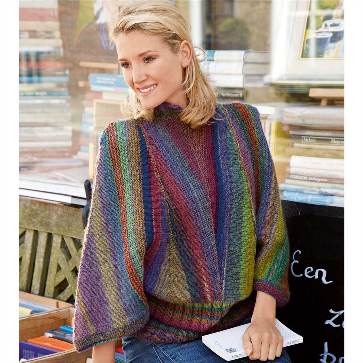 Poncho with sleeves knitting pattern free