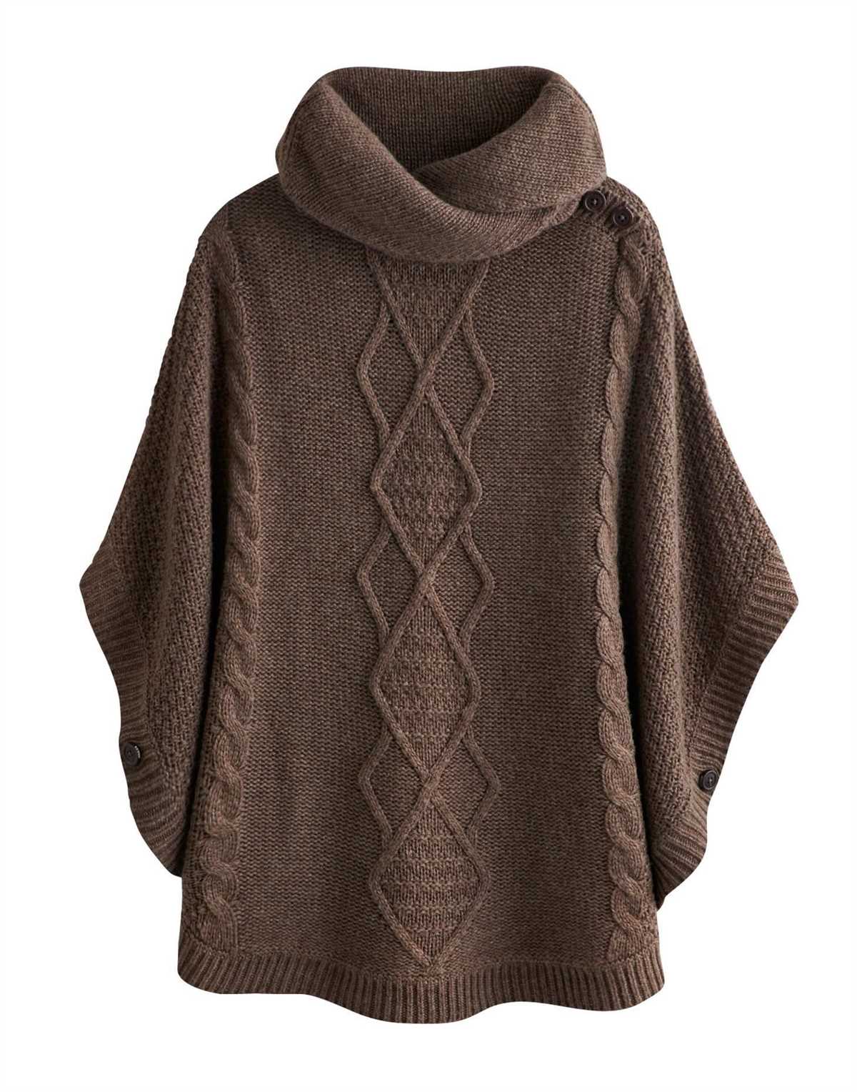 Poncho with hood knitting pattern