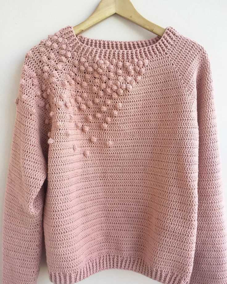Popcorn sweater knitting pattern