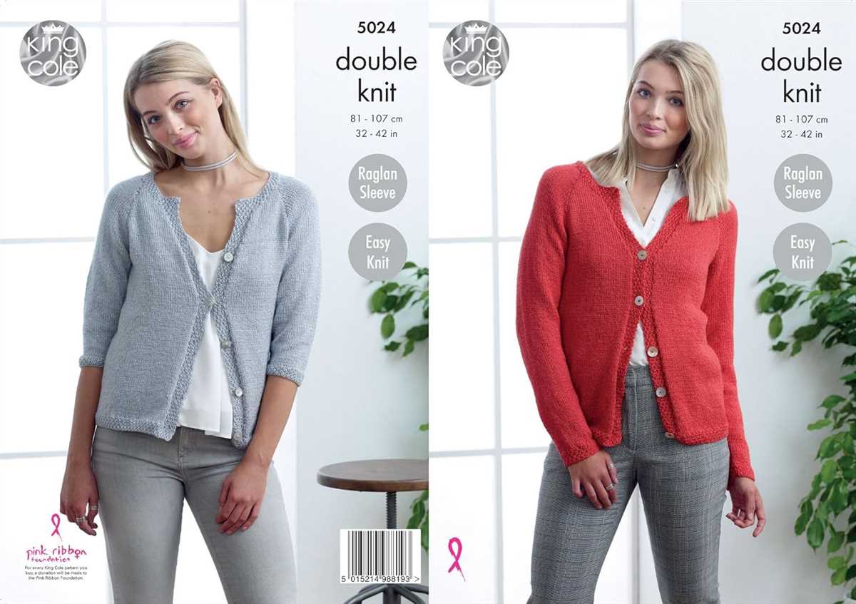 King cole knitting patterns ladies cardigans
