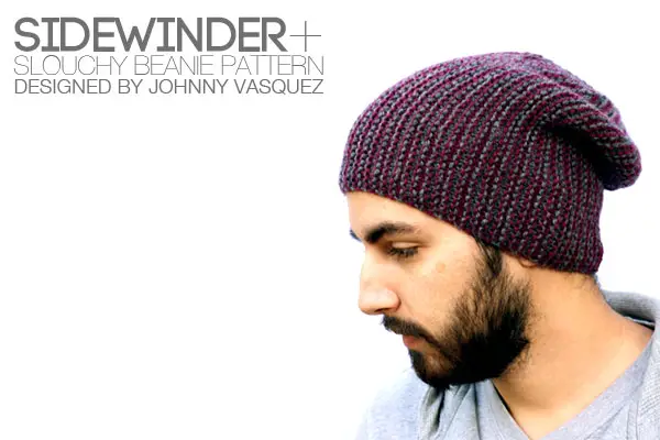 Knit slouchy beanie pattern free