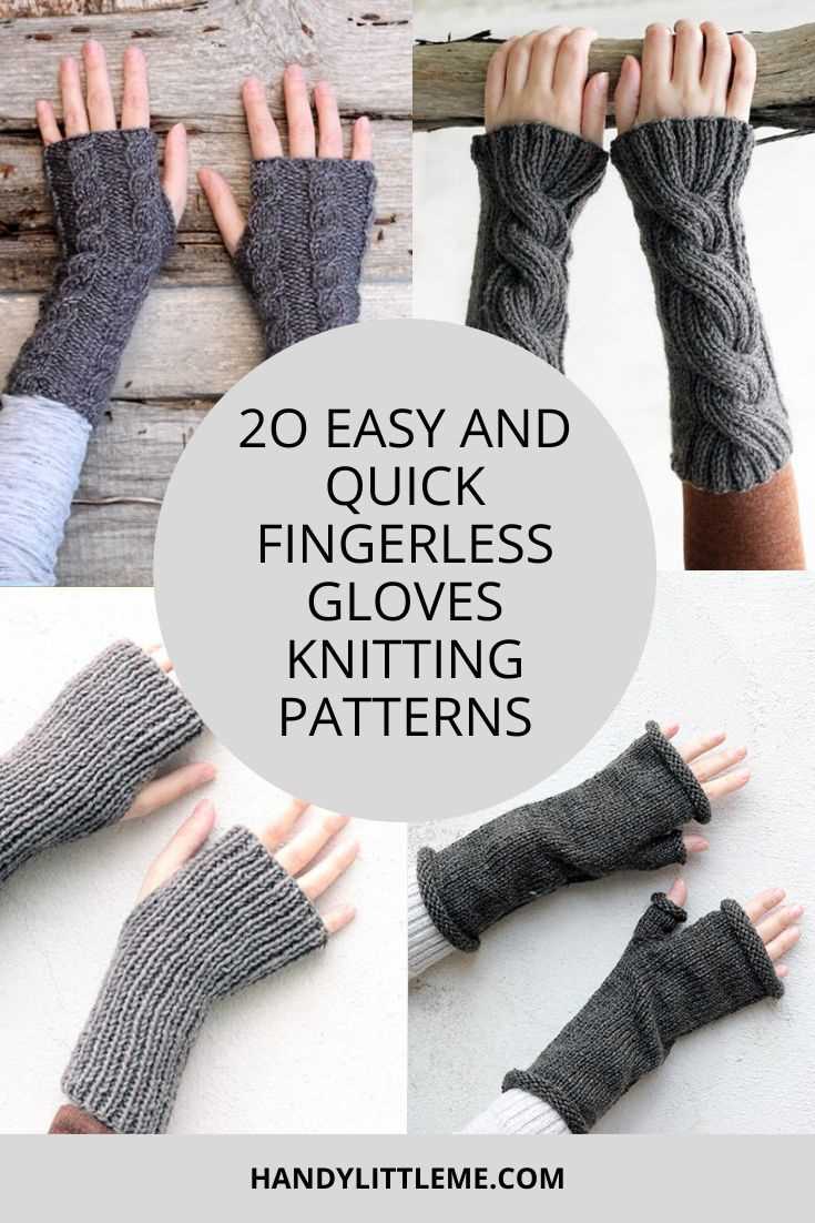Knitted lace fingerless glove pattern