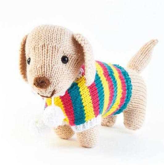 Knitted dog pattern