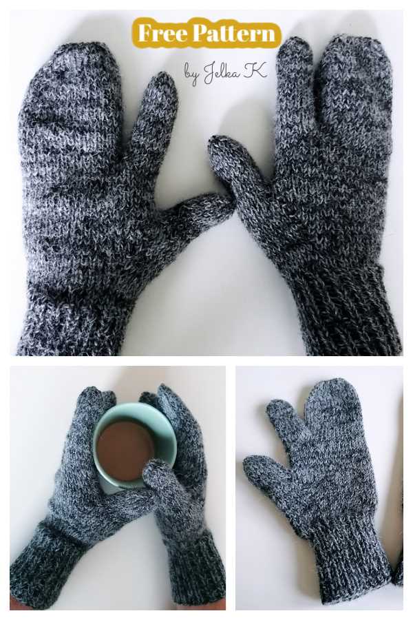 Free knitting pattern for trigger finger mittens