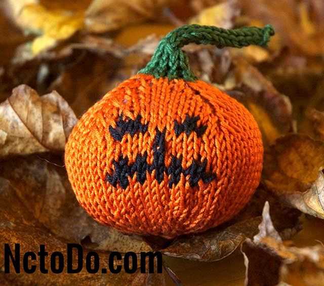 Pumpkin knit pattern