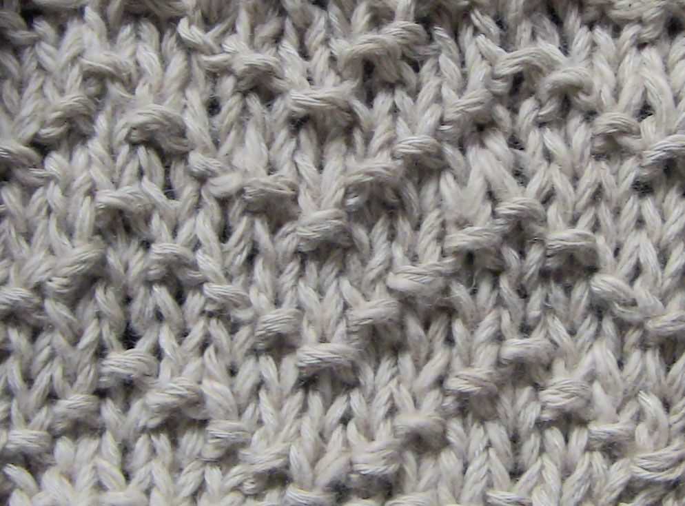 Loom knit chevron pattern
