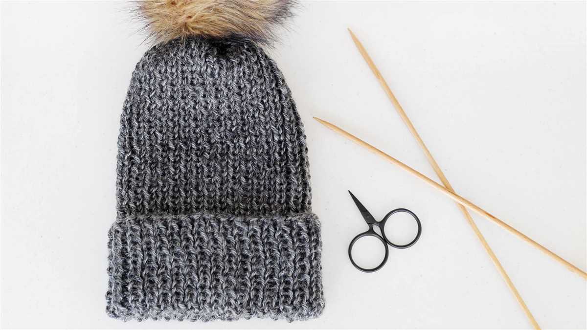 Hat knitting pattern 8mm needles