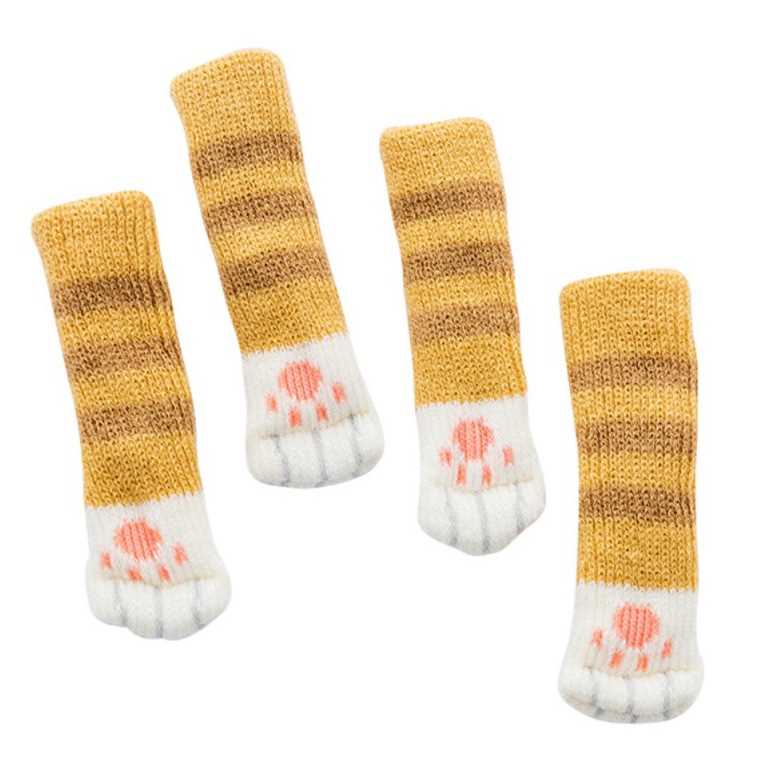 Cat paw chair socks knitting pattern