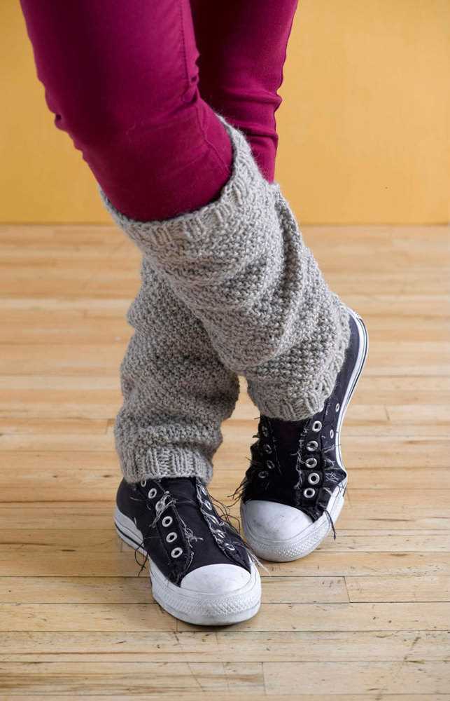 Flared leg warmers knitting pattern