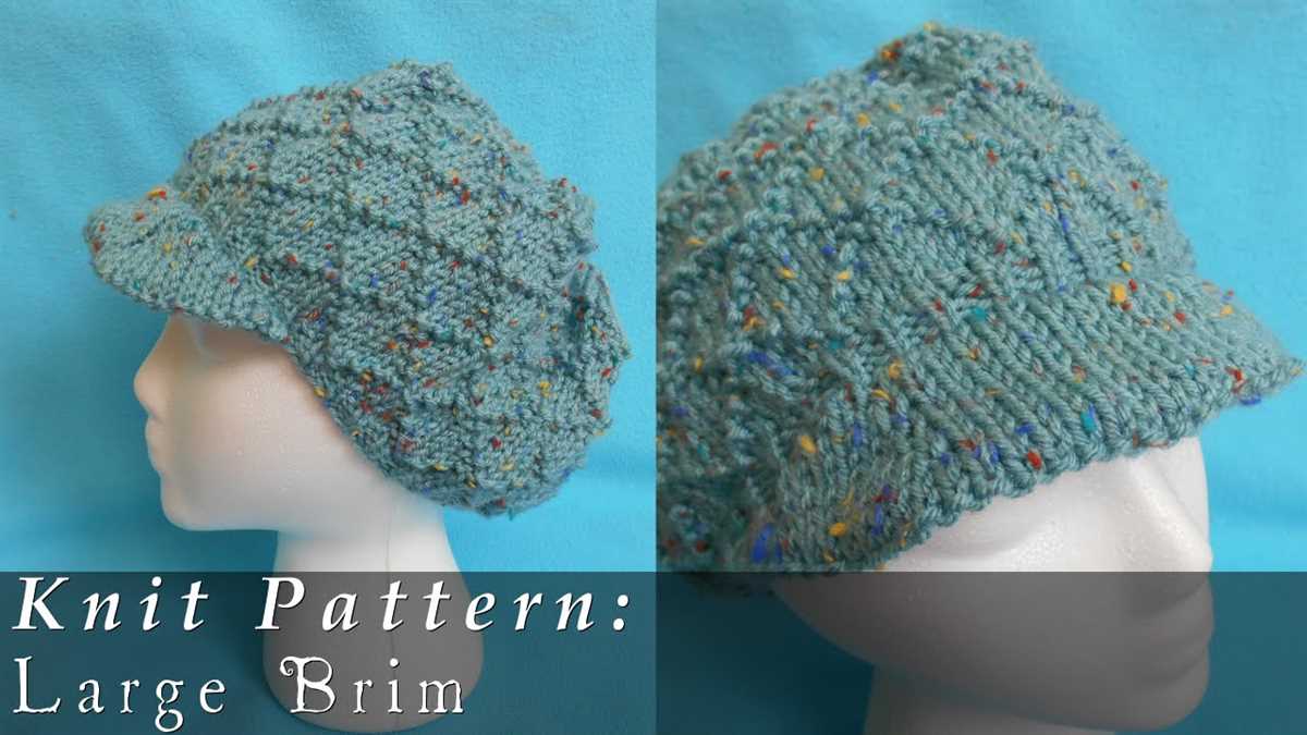 Rolled brim knit hat pattern free
