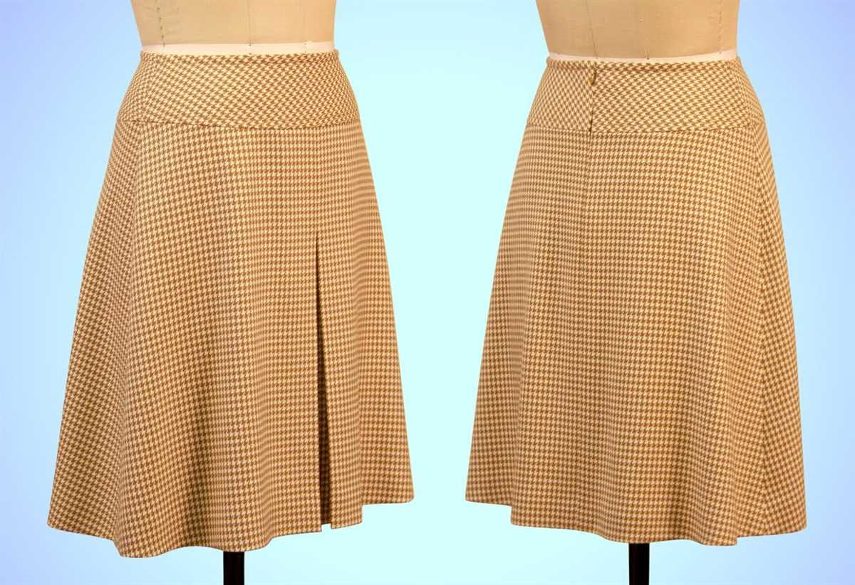 A line knit skirt pattern