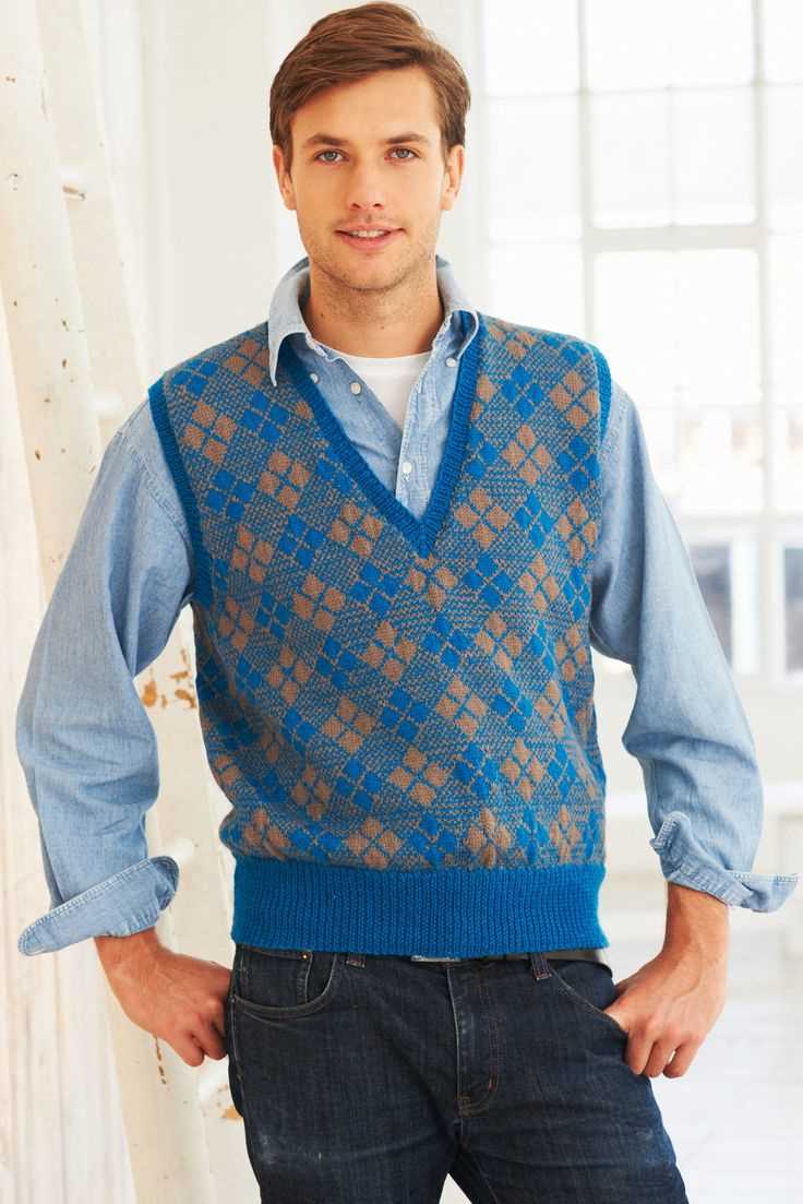 Easy mens vest knitting pattern