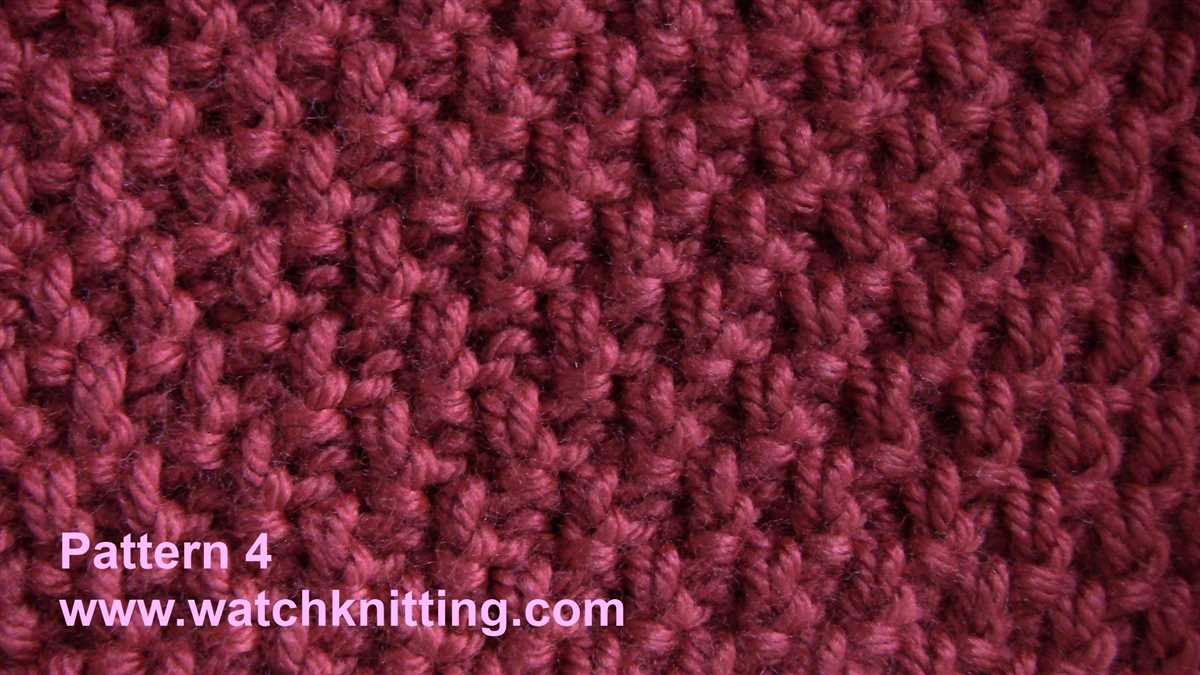 Loop stitch knitting patterns