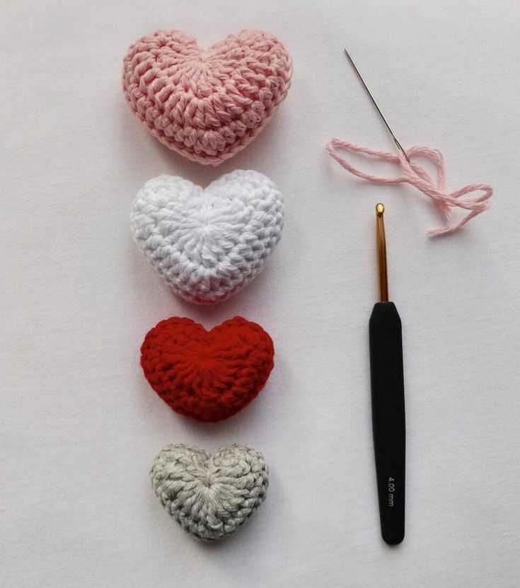 Stuffed heart knitting pattern