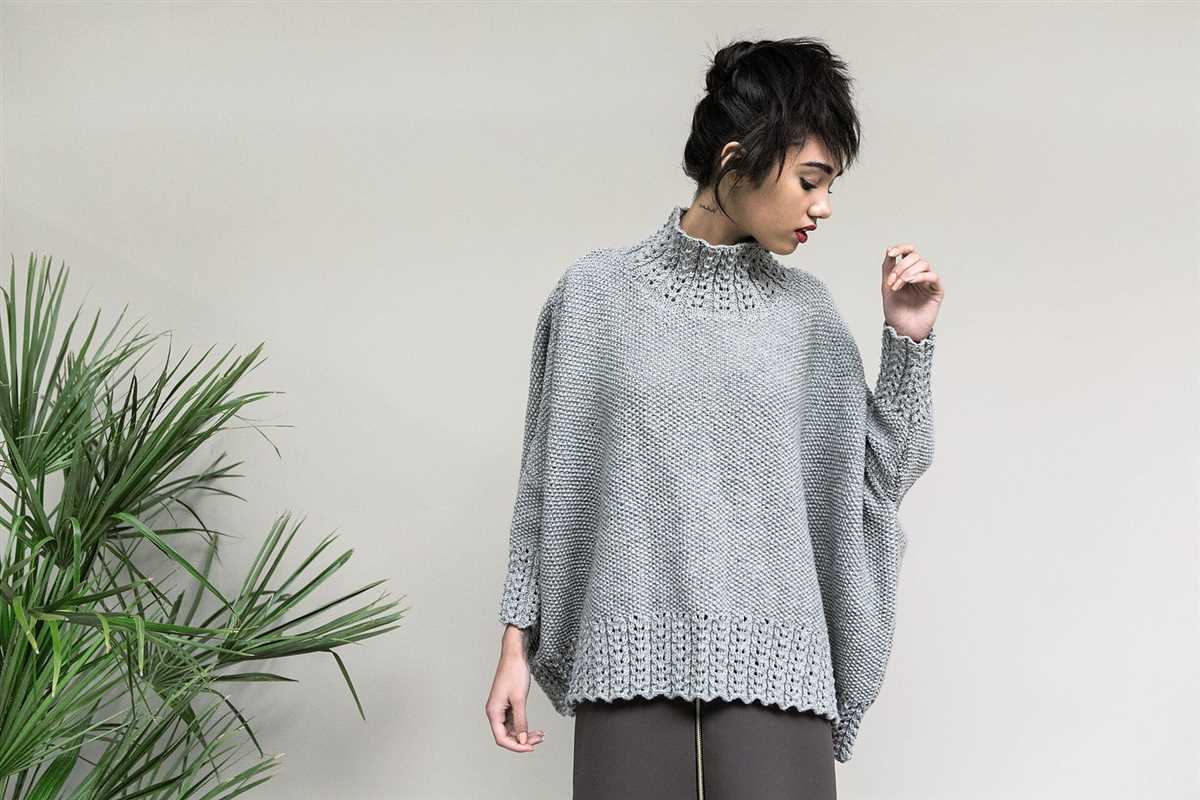 Boxy knit sweater pattern