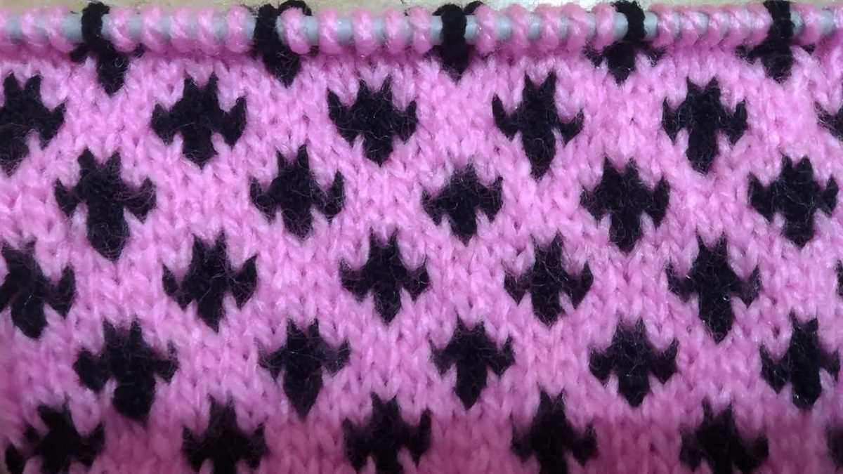 Simple two colour knitting patterns