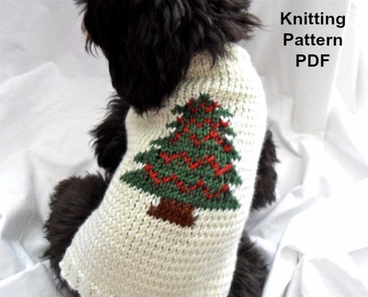 Knitting pattern for dog christmas jumper