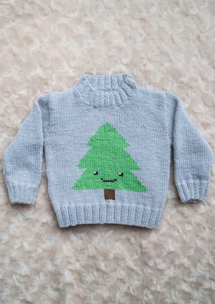 Christmas tree jumper knitting pattern