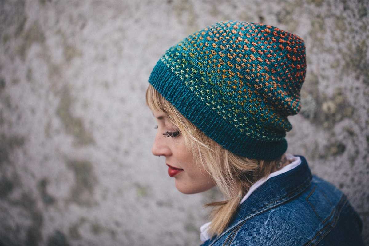 Knit hat pattern 5 weight yarn